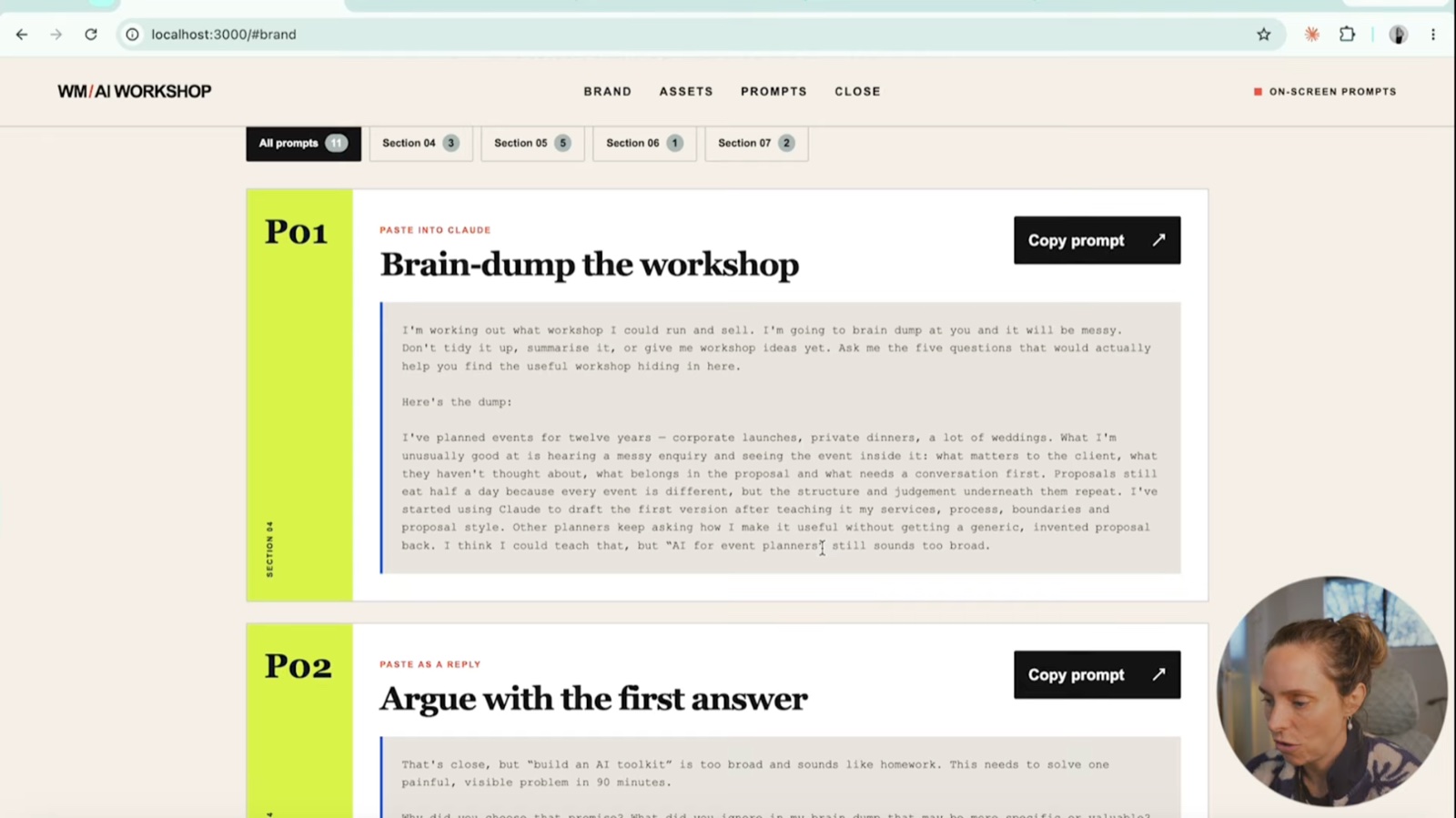 The brain-dump prompt in Claude that finds the workshop hiding in your expertise